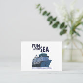 Carte De Visite Amusement Au Sea Cruise Ship (Debout devant)