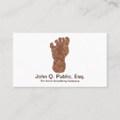 Carte De Visite Amusement de Bigfoot de voie de Sasquatch (Dos)