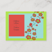 Carte De Visite Amusement de pavot à la mode (Dos)