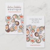 Carte De Visite Amusement super de rétro de cailloux de lave de (Devant / Derrière)