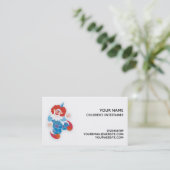 Carte De Visite amuseur de clowns bleus (Debout devant)
