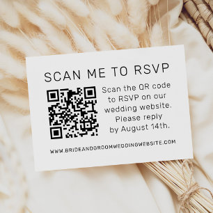 Carte De Visite Analyser moi dans RSVP Mariage QR Code RSVP