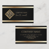 Carte De Visite Analyser Pour Connecter Le Code QR Des Médias Soci (Devant / Derrière)