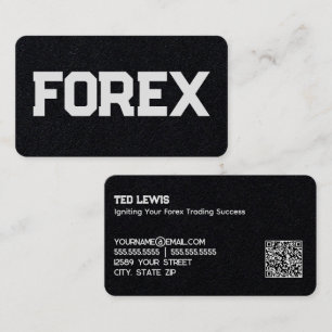 Carte De Visite Analyseur de revendeur Forex QR