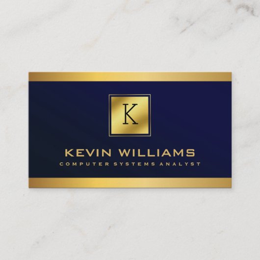 Carte De Visite Analyseur professionnel de système informatique Ro (Devant)