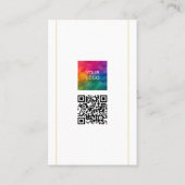 Carte De Visite Analysez-moi QR Code Téléchargez le logo de votre  (Dos)