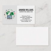 Carte De Visite Analyste de données | Graphique (Devant / Derrière)