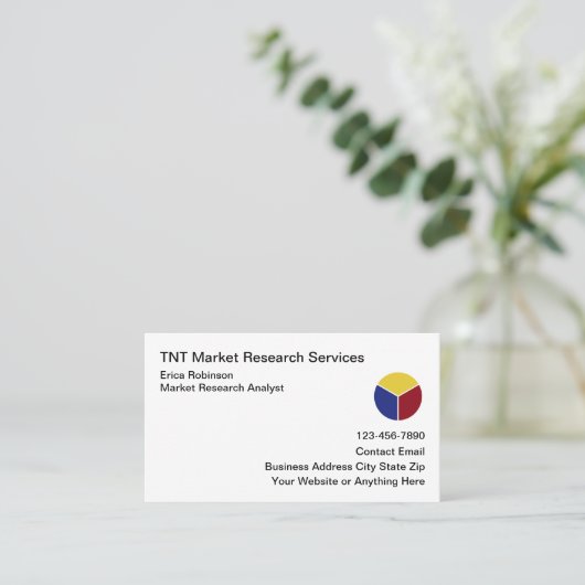 Carte De Visite Analyste de recherche sur les marchés (Debout devant)