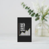 Carte De Visite Analyste des comportements Nerd des données Statis (Debout devant)