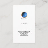 Carte De Visite Analyste fonctionnel pourpre frais de Web de noir (Dos)