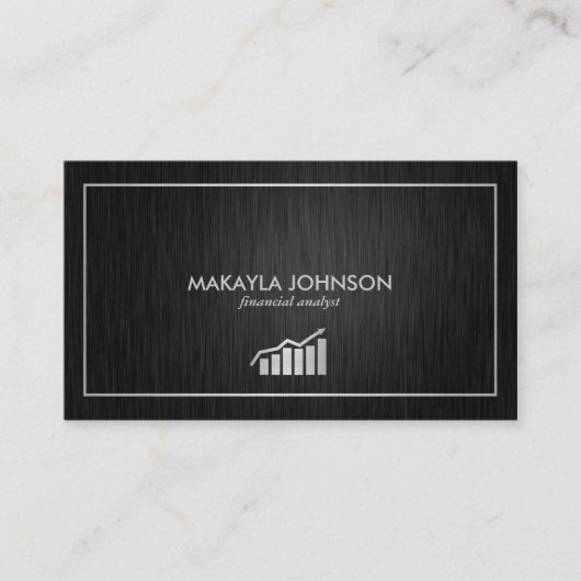 Carte De Visite Analyste moderne et minimal (Devant)