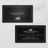 Carte De Visite Analyste moderne et minimal (Devant / Derrière)