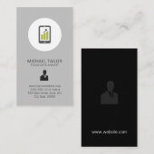 Carte De Visite Analyste stock (Devant / Derrière)