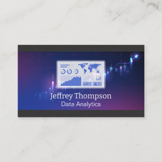 Carte De Visite Analytics | Metrics | Financial Data (Devant)