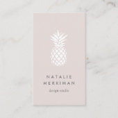 Carte De Visite Ananas Cameo Blush Vertical (Devant)
