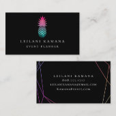 Carte De Visite Ananas élégant d'Ombre (Devant / Derrière)