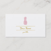 Carte De Visite ananas rose (Devant)