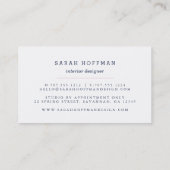 Carte De Visite Ananas rose et marine (Dos)