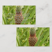 Carte De Visite Ananas sauvage Fruit tropical dans la nature (Devant / Derrière)