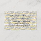 Carte De Visite Ananas tirés par la main (Dos)