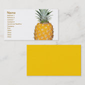Carte De Visite Ananas tropical (Devant / Derrière)