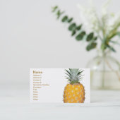 Carte De Visite Ananas tropical (Debout devant)