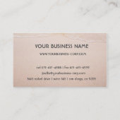 Carte De Visite Ananas tropical d'accent de plage d'île romantique (Dos)