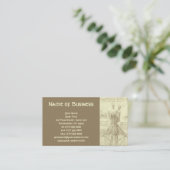 Carte De Visite Anatomie Croquis de colonne vertébrale Leonardo da (Debout devant)