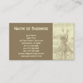 Carte De Visite Anatomie Croquis de colonne vertébrale Leonardo da (Devant)