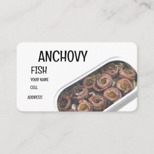 Carte De Visite Anchois en boîte