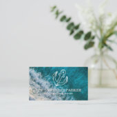 Carte De Visite Anchor Logo | Ocean Waves | Boating (Debout devant)