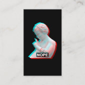 Carte De Visite Ancien Grec Sculpture Glitch Esthétique Vaporwave (Devant)