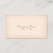 Carte De Visite Ancien papier (Dos)