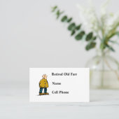 Carte De Visite Ancien père retraité (Debout devant)