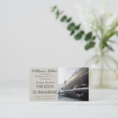 Carte De Visite Ancien sous-marin (Debout devant)