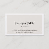 Carte De Visite Ancien style anglais nostalgique look simple tenda (Devant)