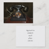 Carte De Visite Ancien téléphone Vintage (Devant / Derrière)