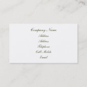 CARTE DE VISITE ANCIENNE ANGLETERRE (Dos)