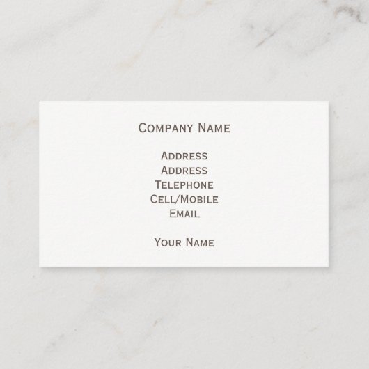 CARTE DE VISITE ANCIENNE ANGLETERRE (Dos)