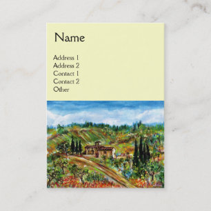 Carte De Visite ANCIENNE FERME EN TOSCANE, crème