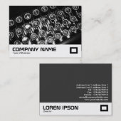 Carte De Visite Ancienne machine à écrire (Devant / Derrière)