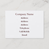 CARTE DE VISITE ANCIENNE PORTE DE GAIN (Dos)