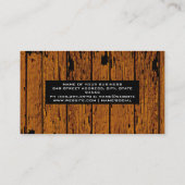 Carte De Visite Anciennes planches Patinées en bois (Dos)