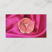 CARTE DE VISITE ANCIENS PINK GRAPES, VÊTEMENT DE SOIE FUCHSIA (Dos)