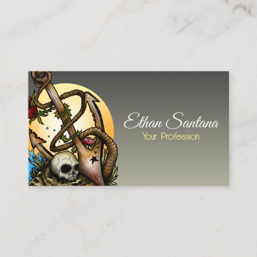 Carte De Visite Ancré (Devant)