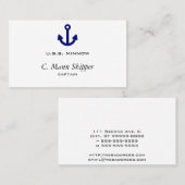 Carte De Visite Ancre (Devant / Derrière)