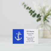 Carte De Visite Ancre (Debout devant)