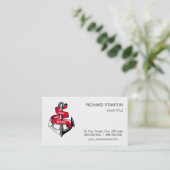 Carte De Visite Ancre (Debout devant)