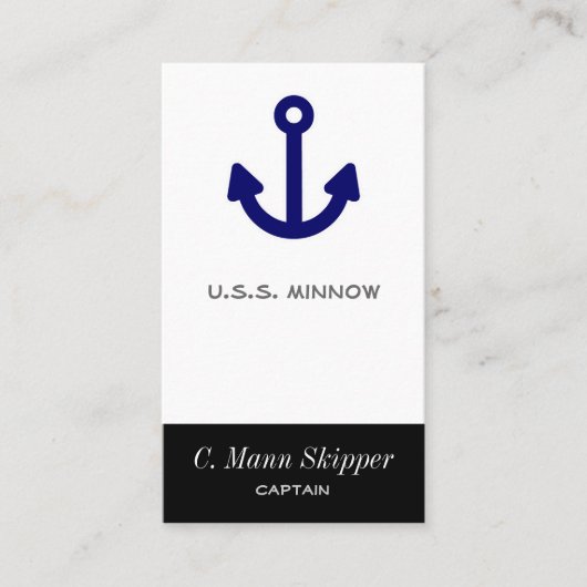 Carte De Visite Ancre (Devant)