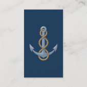 Carte De Visite Ancre avec corde (Dos)
